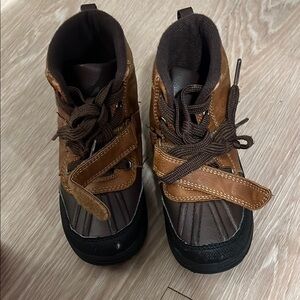 Carter's Brown and Black Outdoor Boots with High-Top Design For Toddlers